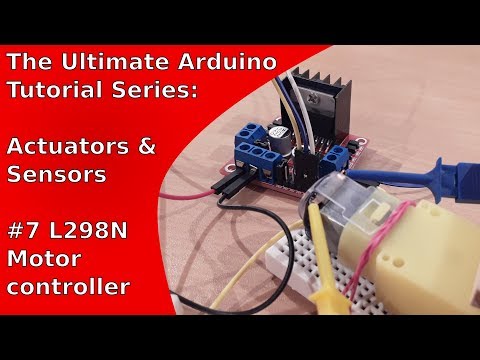 How to control a DC motor the Arduino Uno (L298N) | UATS A&amp;S #7