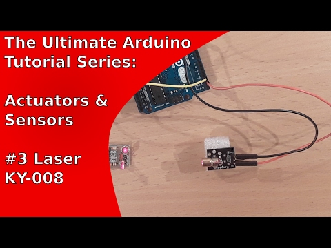 How to use the red laser module KY-008 with the Arduino Uno | UATS A&amp;S #3