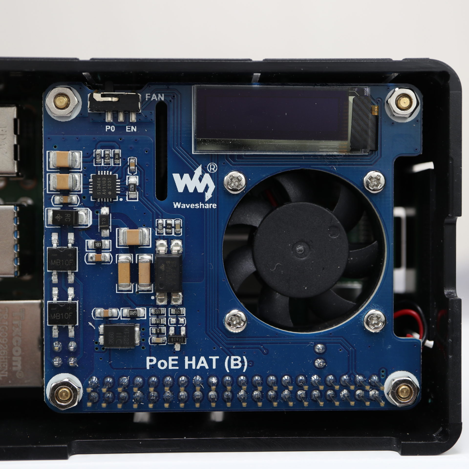 Waveshare PoE HAT (B) For Raspberry Pi + 3D-printed Modification For ...